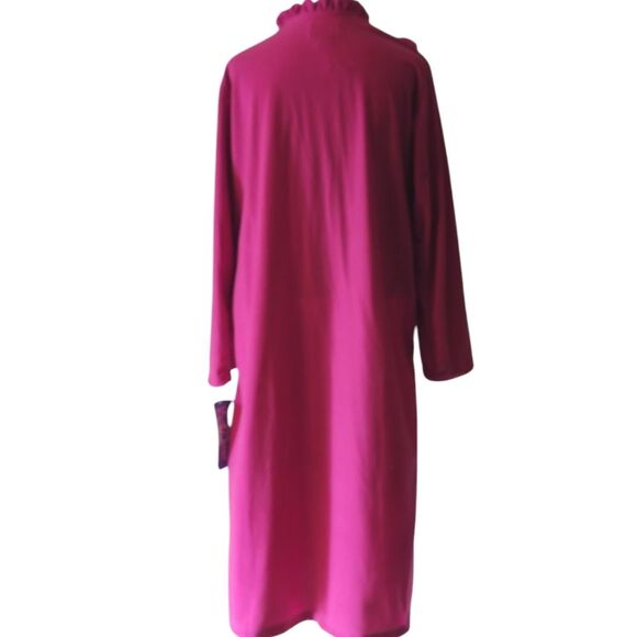 NWT Vintage 80's Moon Dance Ruffle Housecoat Nightgown Robe Size Large - Picture 3 of 8